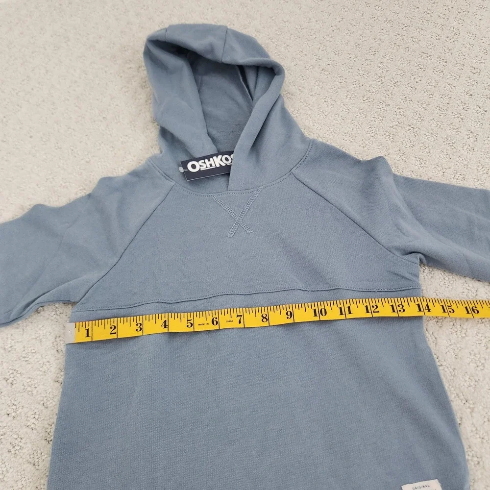 Carters OshKosh Boys 5T Gone Fishing Bear Tee and Blue Hoodie 2pc Set NWT